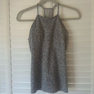 Gap Fit Halter Tank Top Exercise Activewear Gray Low Impact Small